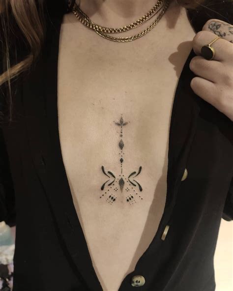 8 Middle Breast tattoo ideas 